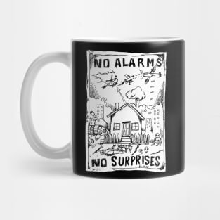 No Surprises Illustrated Lyrics Mug